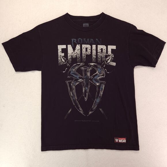 WWE Roman Empire Graphic Short Sleeve Crew Neck T Shirt Mens Size M Black - Picture 2 of 10